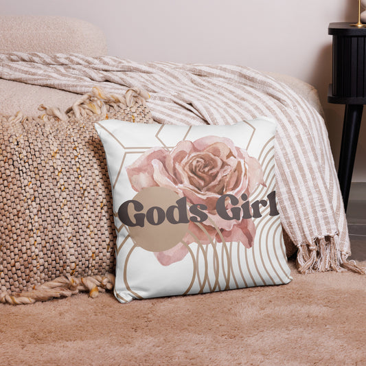 Gods Girl Aesthetic Pillow